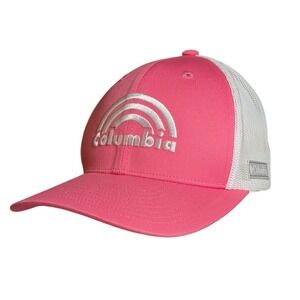 Columbia Hat Women's Trucker Cap Pink Adjustable Mesh Back Gorpcore Normcore